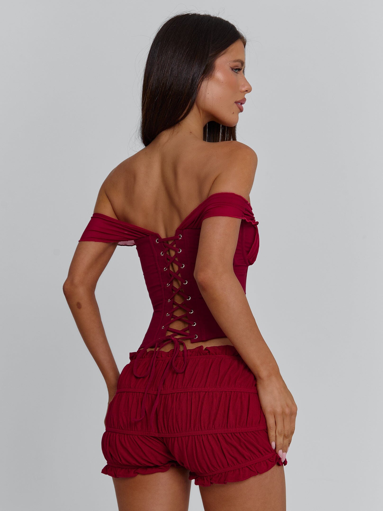 AMAYA TOP DEEP RED