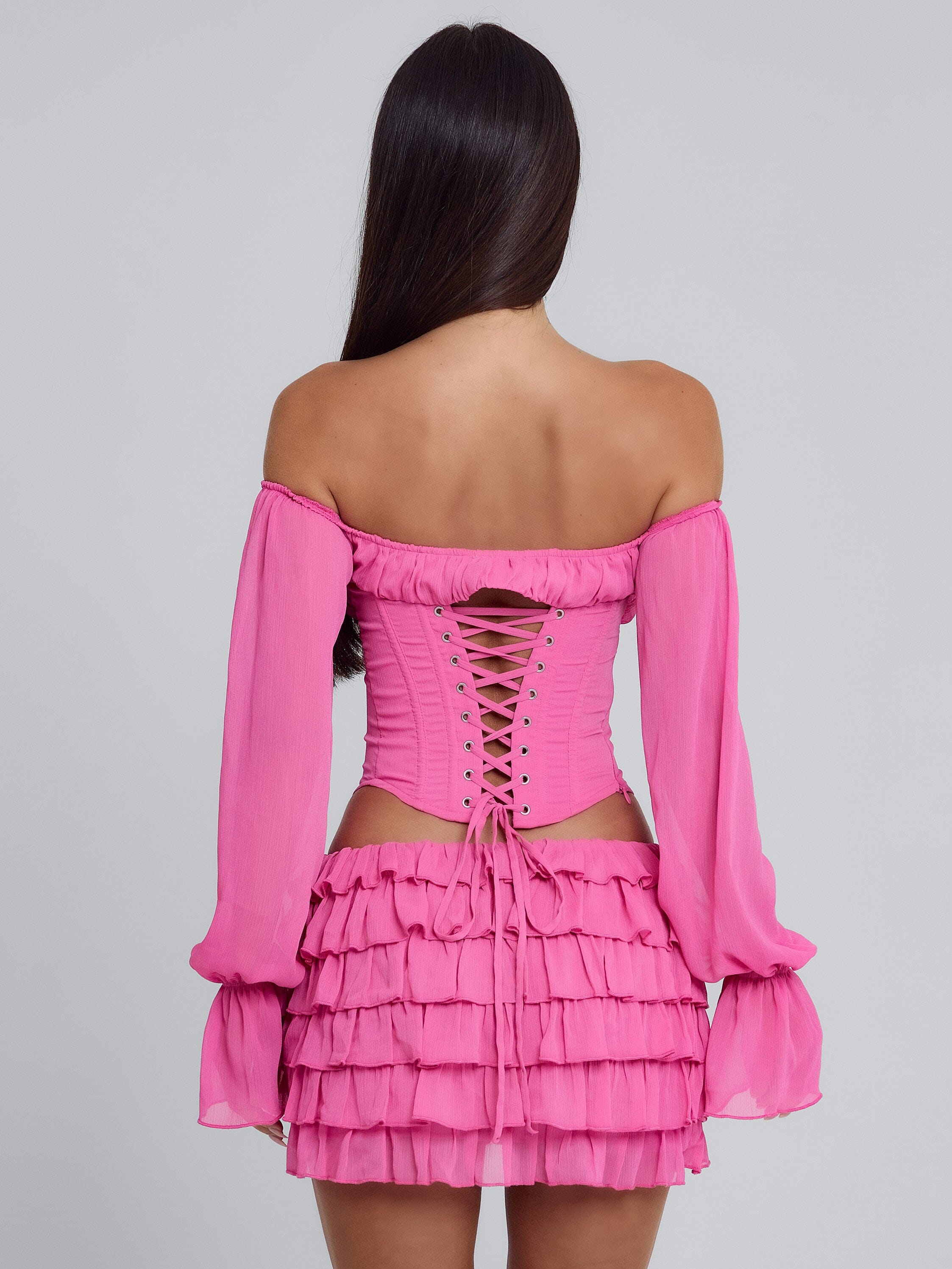 AYANI MINI DRESS HOT PINK