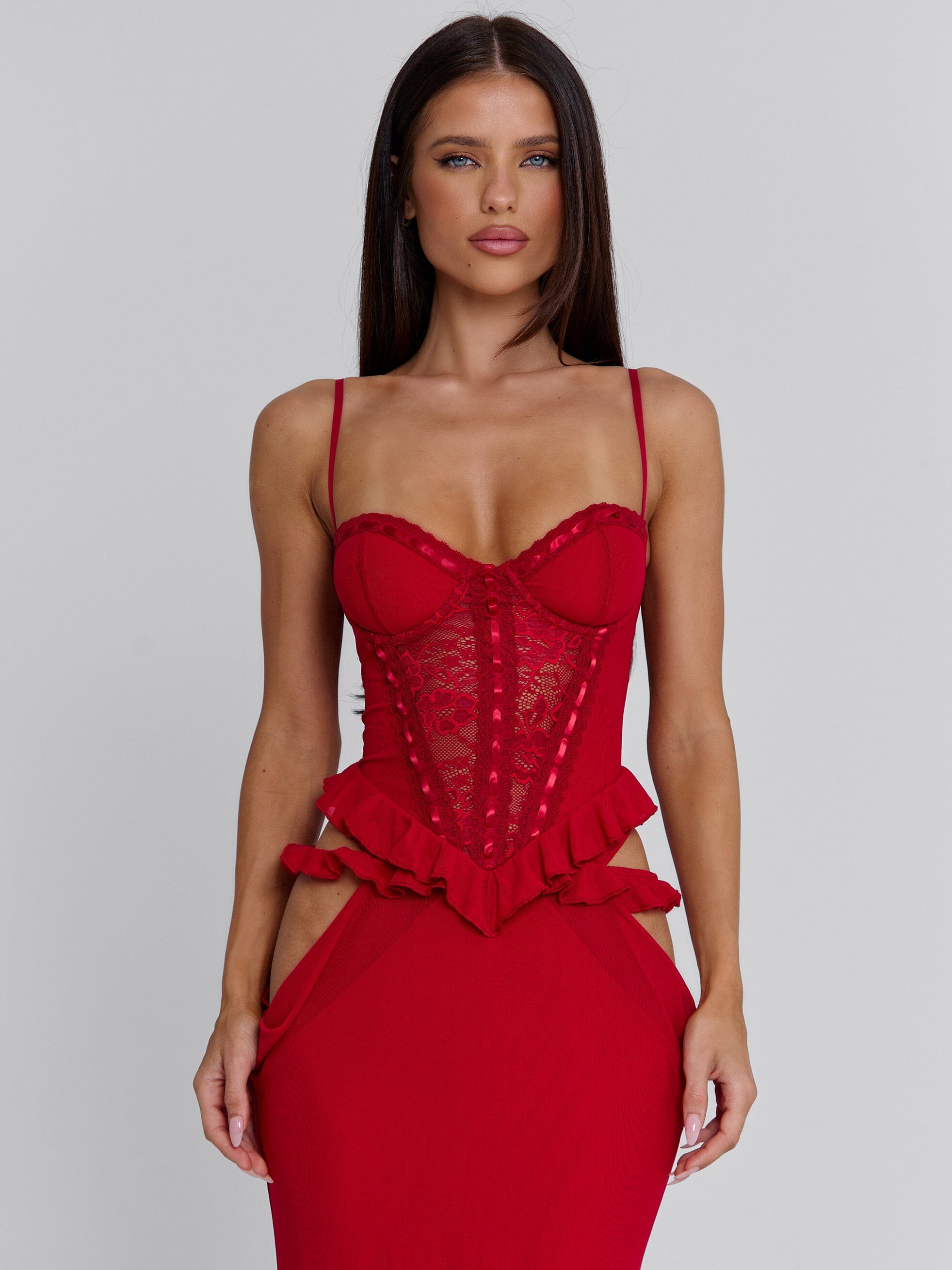 BECK MAXI DRESS RED