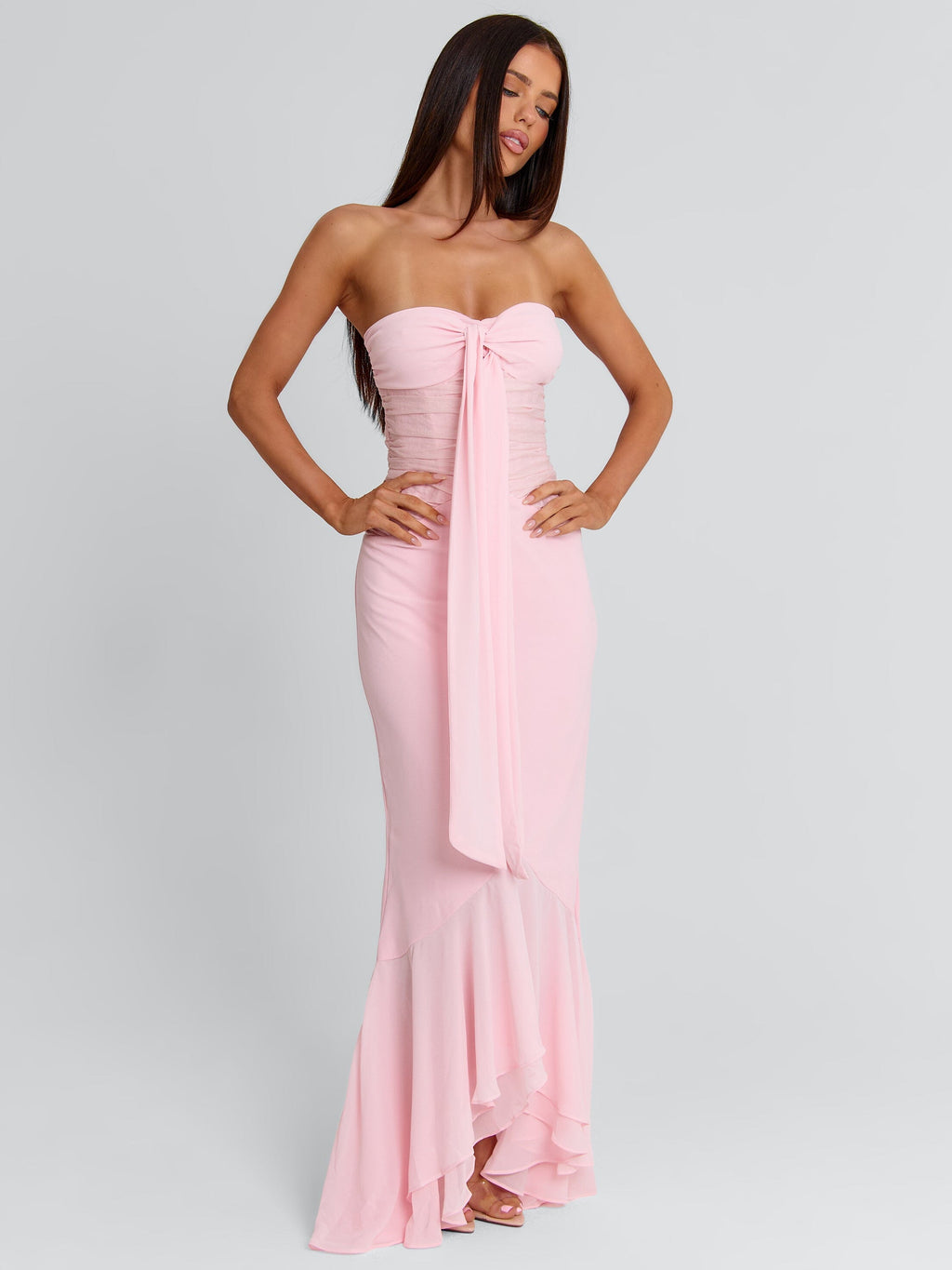 BELLA MAXI DRESS LIGHT PINK