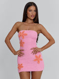 BRIA MINI DRESS PINK/CORAL