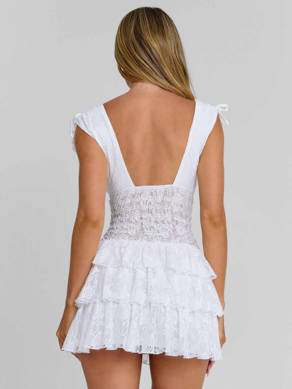 CAMILEIA MINI DRESS WHITE