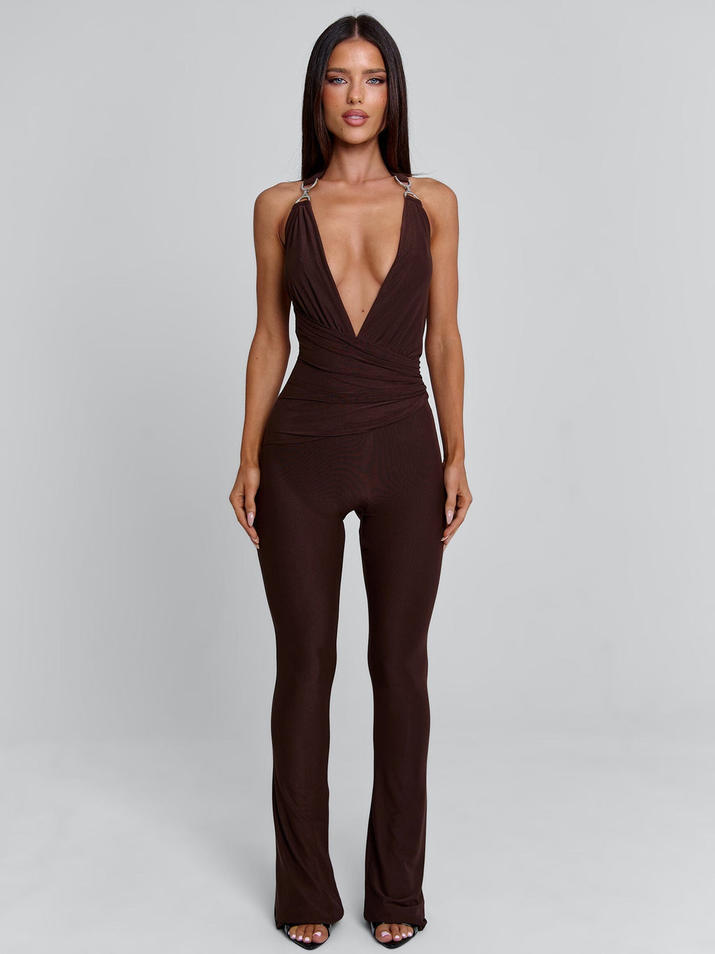 CARYS JUMPSUIT CHOCOLATE