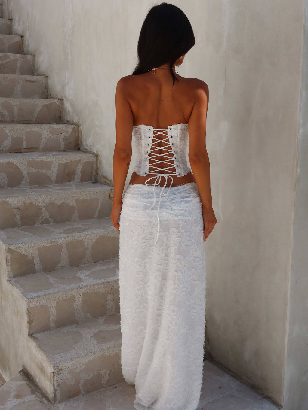 CATHERINE CORSET TOP IVORY