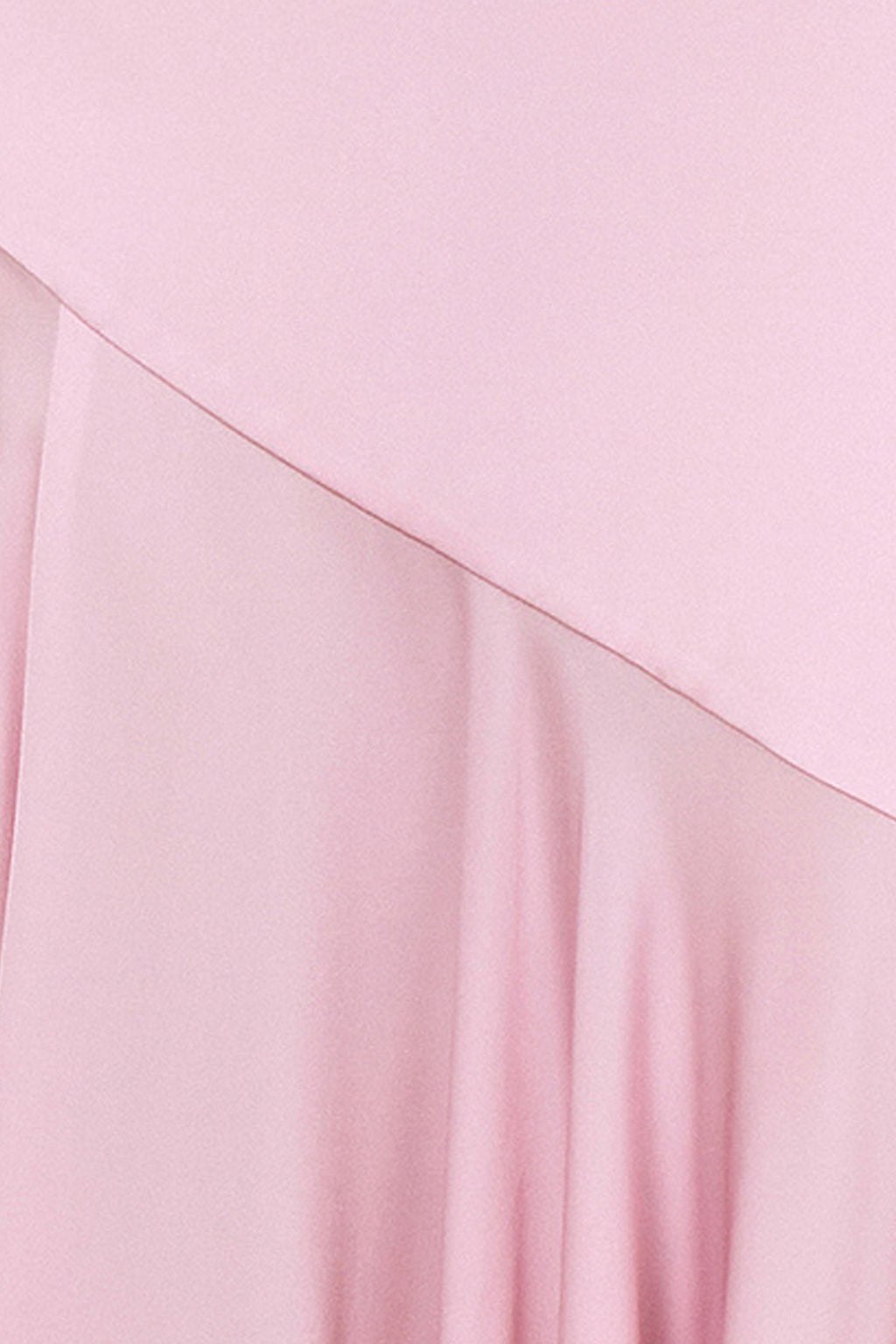 Luscious | Light Pink High-Neck Maxi Dress With Drop-Waist And Bow Detail