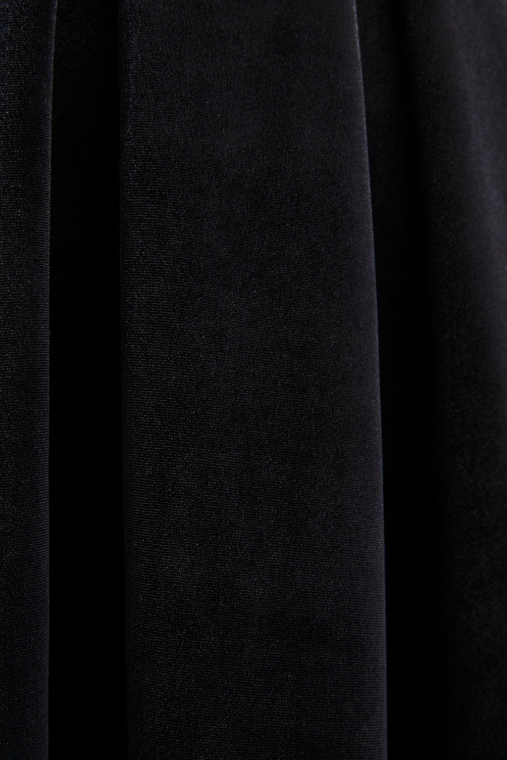 Seraphic | Black Velvet Puff-Sleeve Midi Dress
