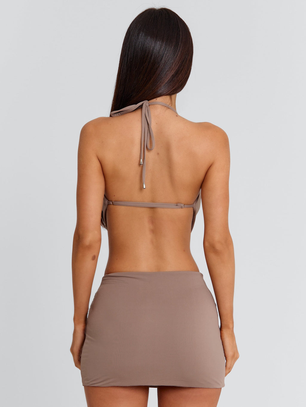 ELLY MINI DRESS BROWN