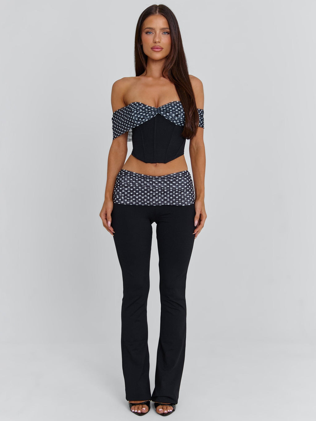 EMIL TOP BLACK POLKA DOT