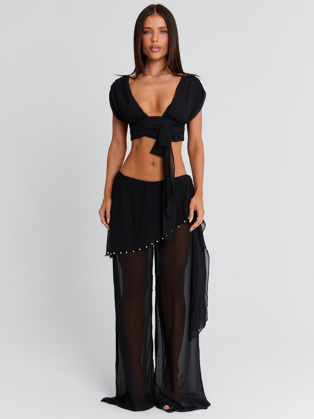 HAILLIE TOP BLACK