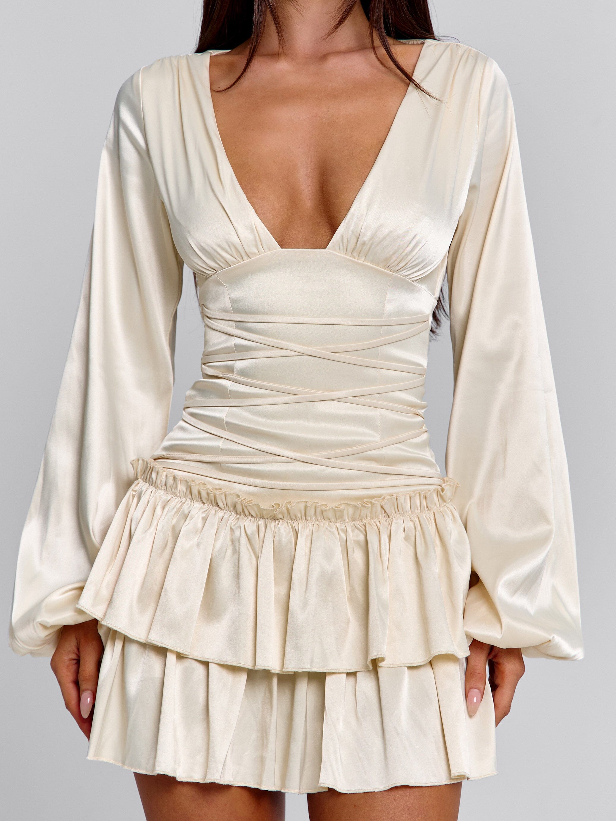 KARMIN MINI DRESS IVORY