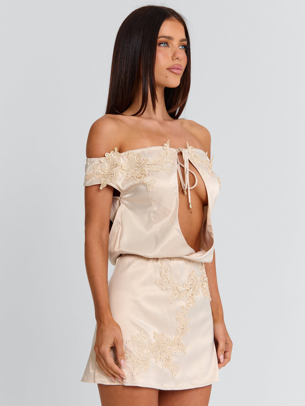 LILLIANNE MINI DRESS IVORY