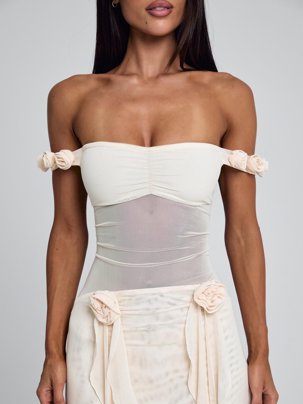 MARCELINE MAXI DRESS BEIGE