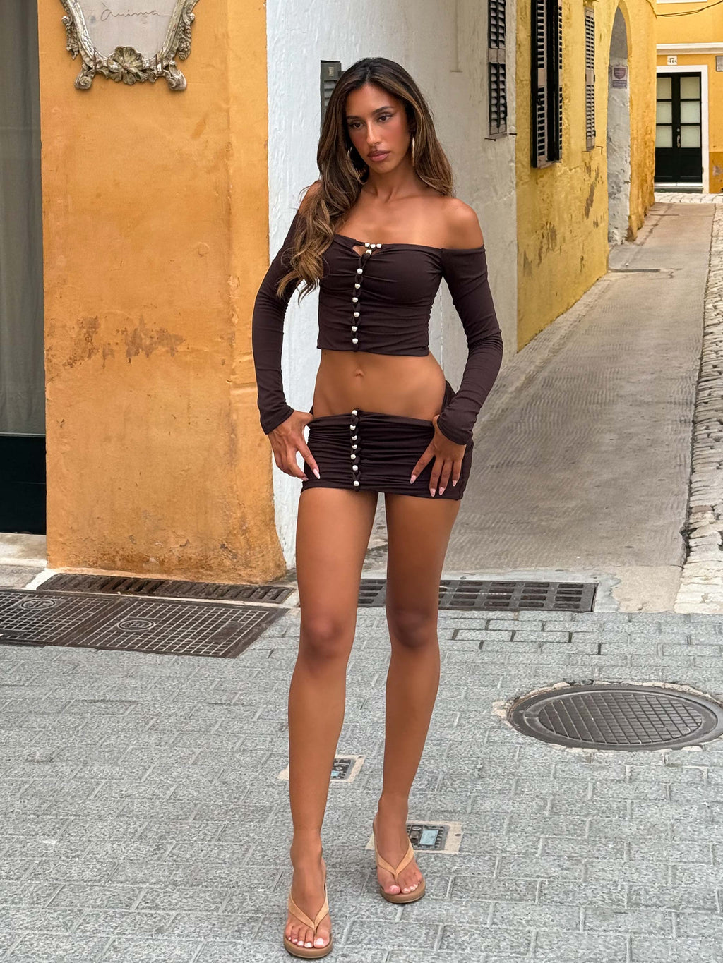 MARKEDA SKIRT CHOCOLATE