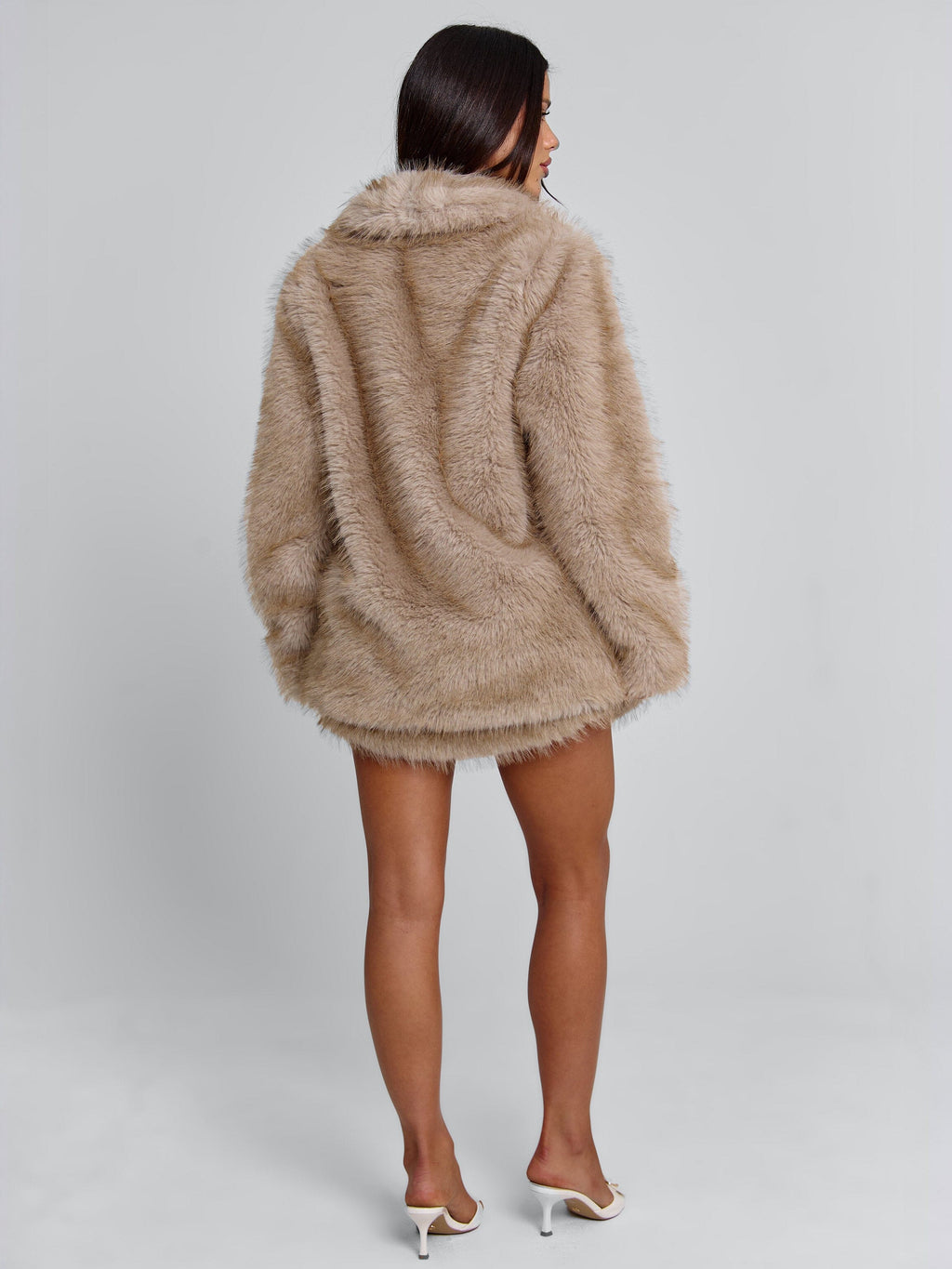 NAHLA LONG JACKET TAN