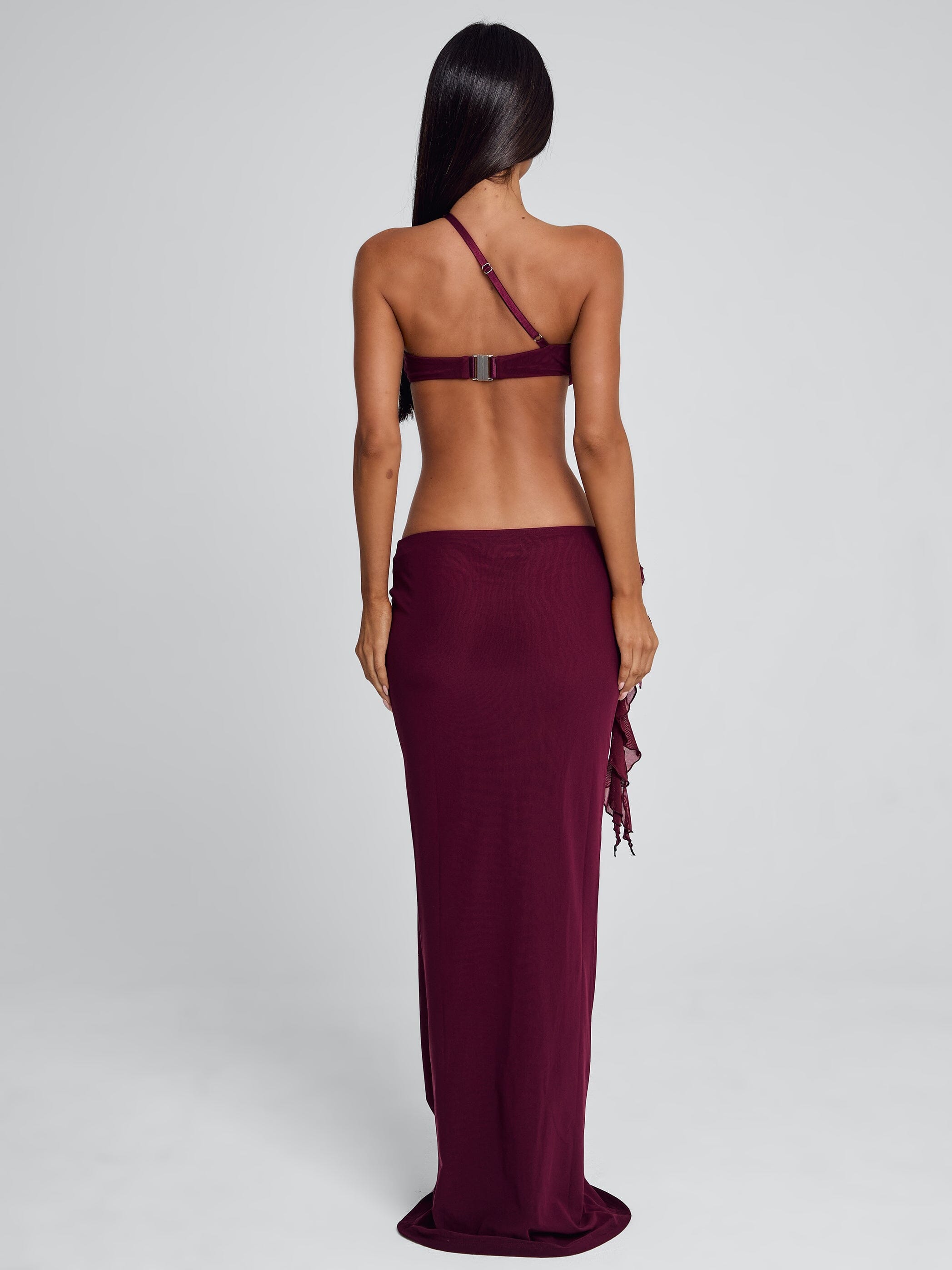 RAER MAXI DRESS BURGUNDY