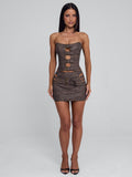 RODEO MINI SKIRT CHOCOLATE