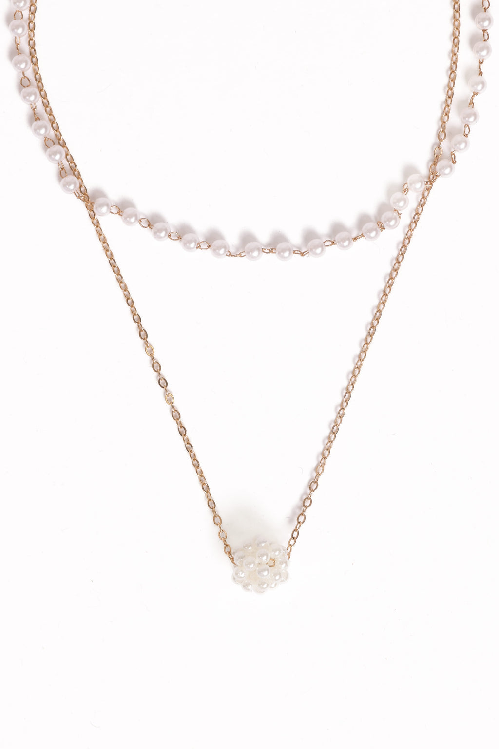Viola Necklace Set - Pearl/Gold