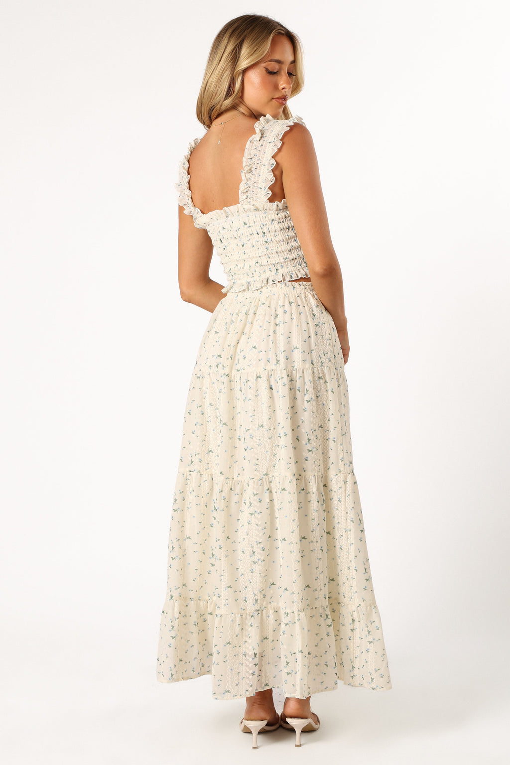 Amberlyn Maxi Skirt - Blue Floral