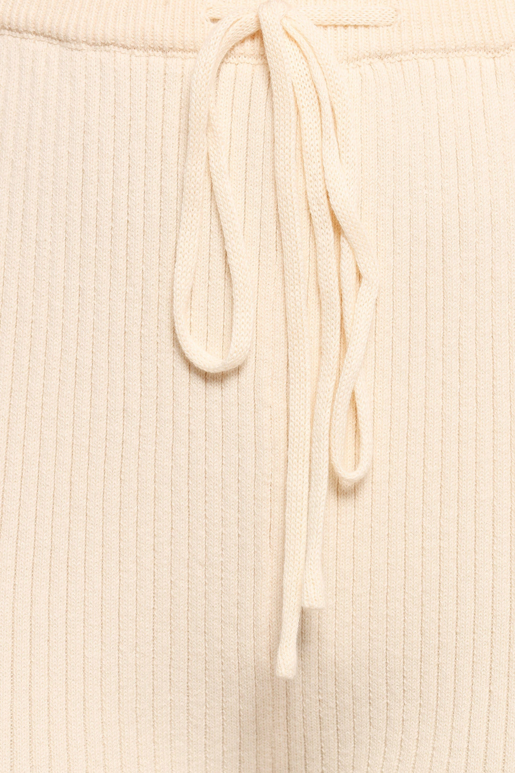 Beeba Ribbed Knit Pants - Cream