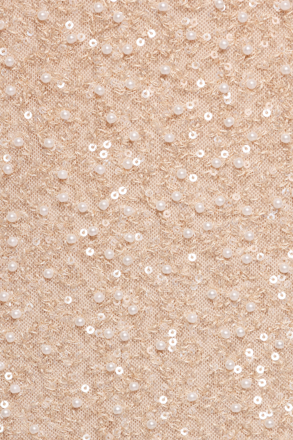 Briellia Sequin Midi Skirt - Champagne