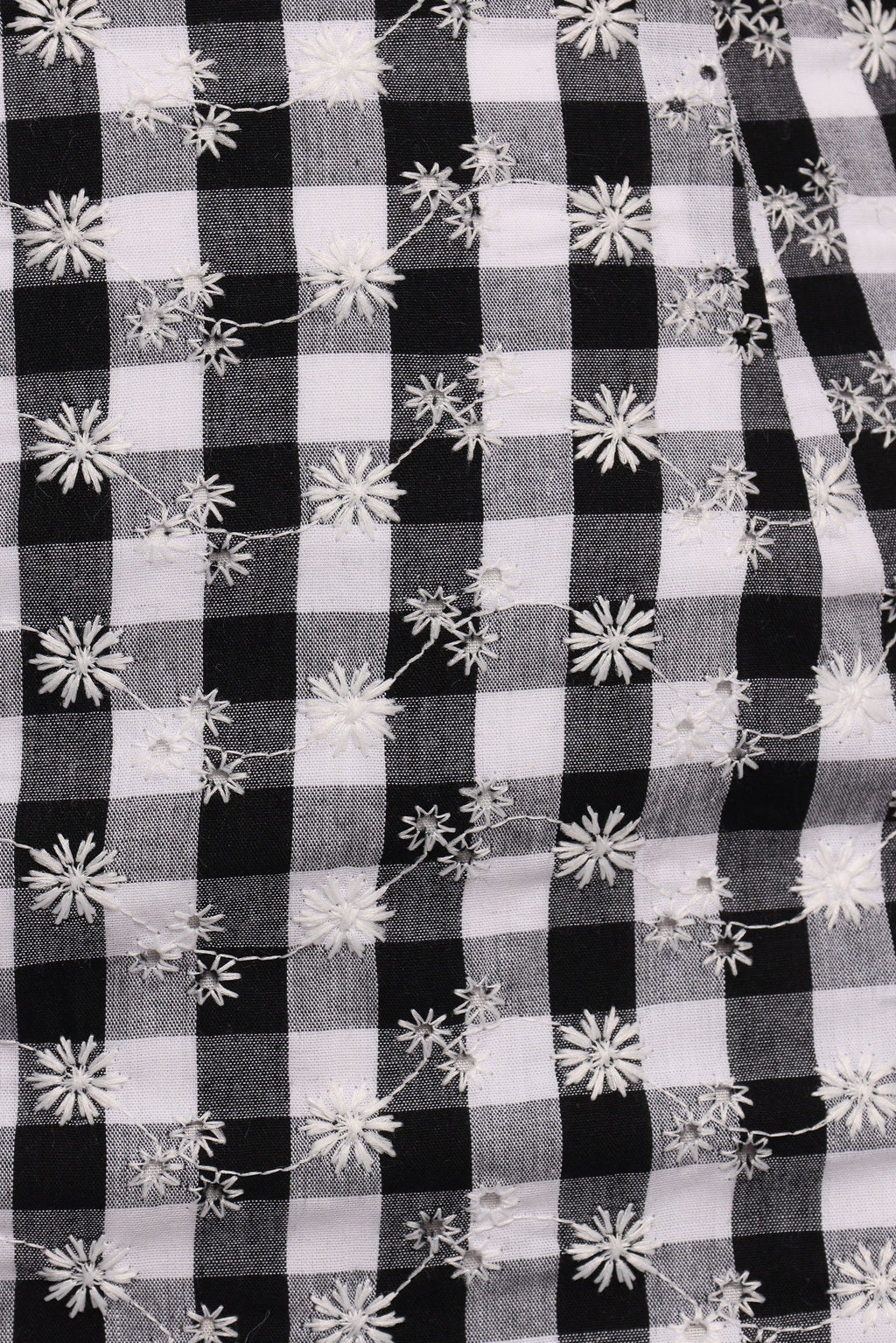 Clement Mini Skirt - Black White Gingham