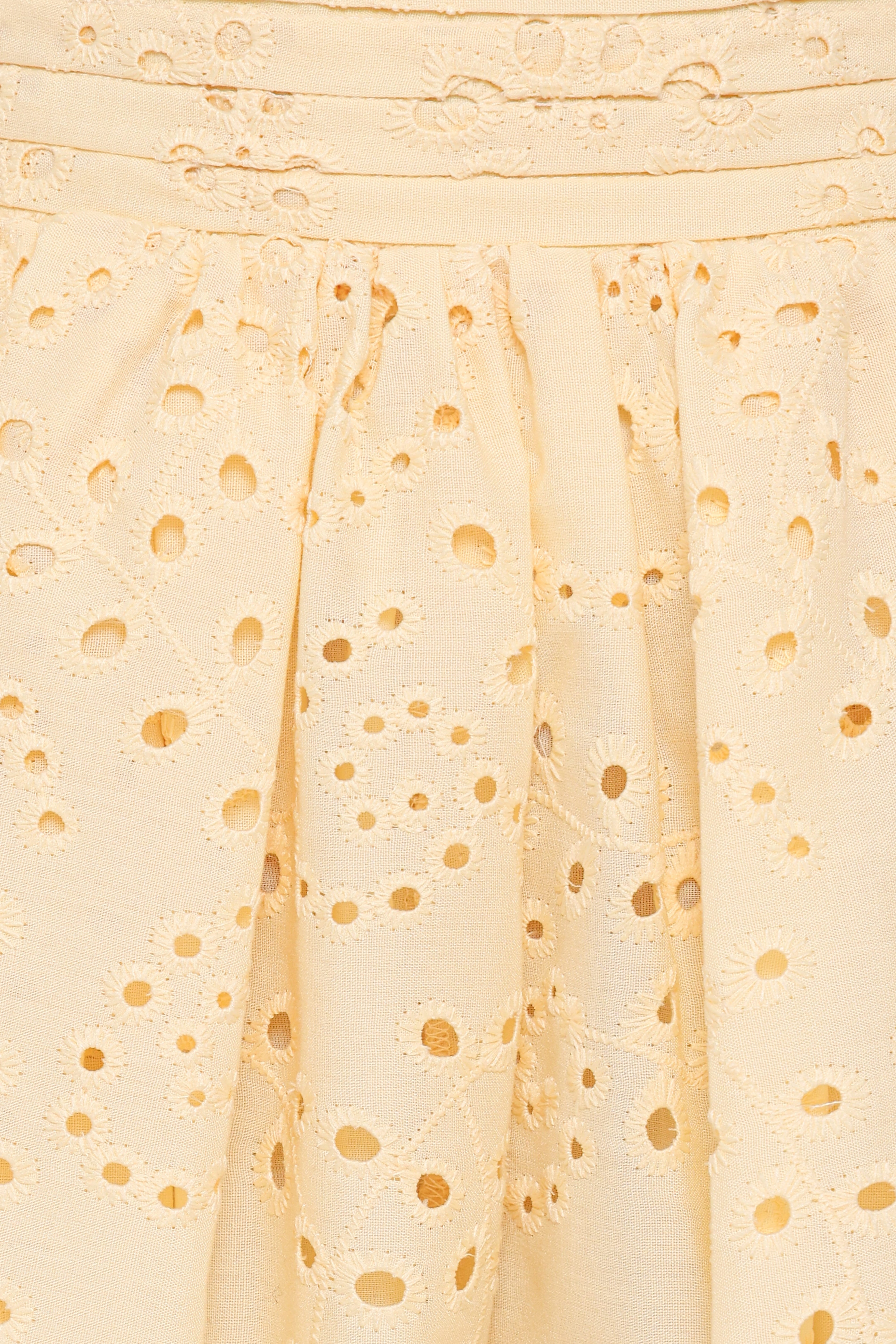 Regina Eyelet Flowy Short - Butter Yellow