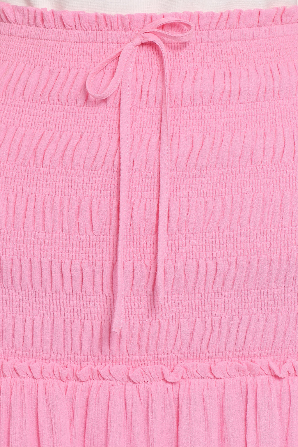 Valerie Drop Waist Maxi Skirt - Pink