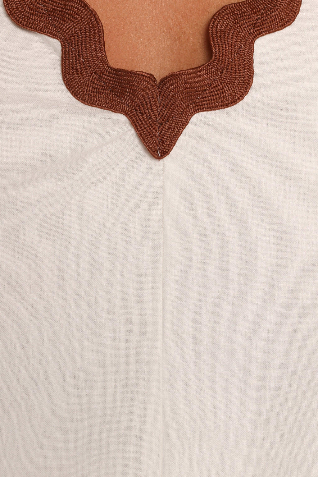 Calliope Mini Dress - White Tan