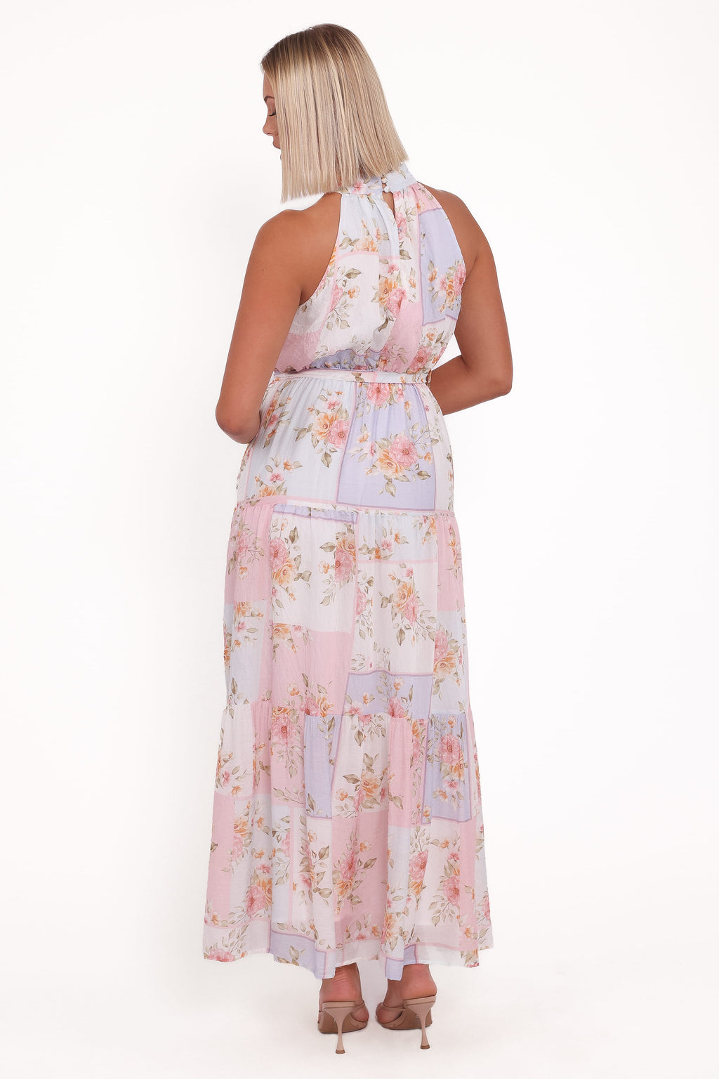 Caroline Maxi Halter Dress - Multi Floral