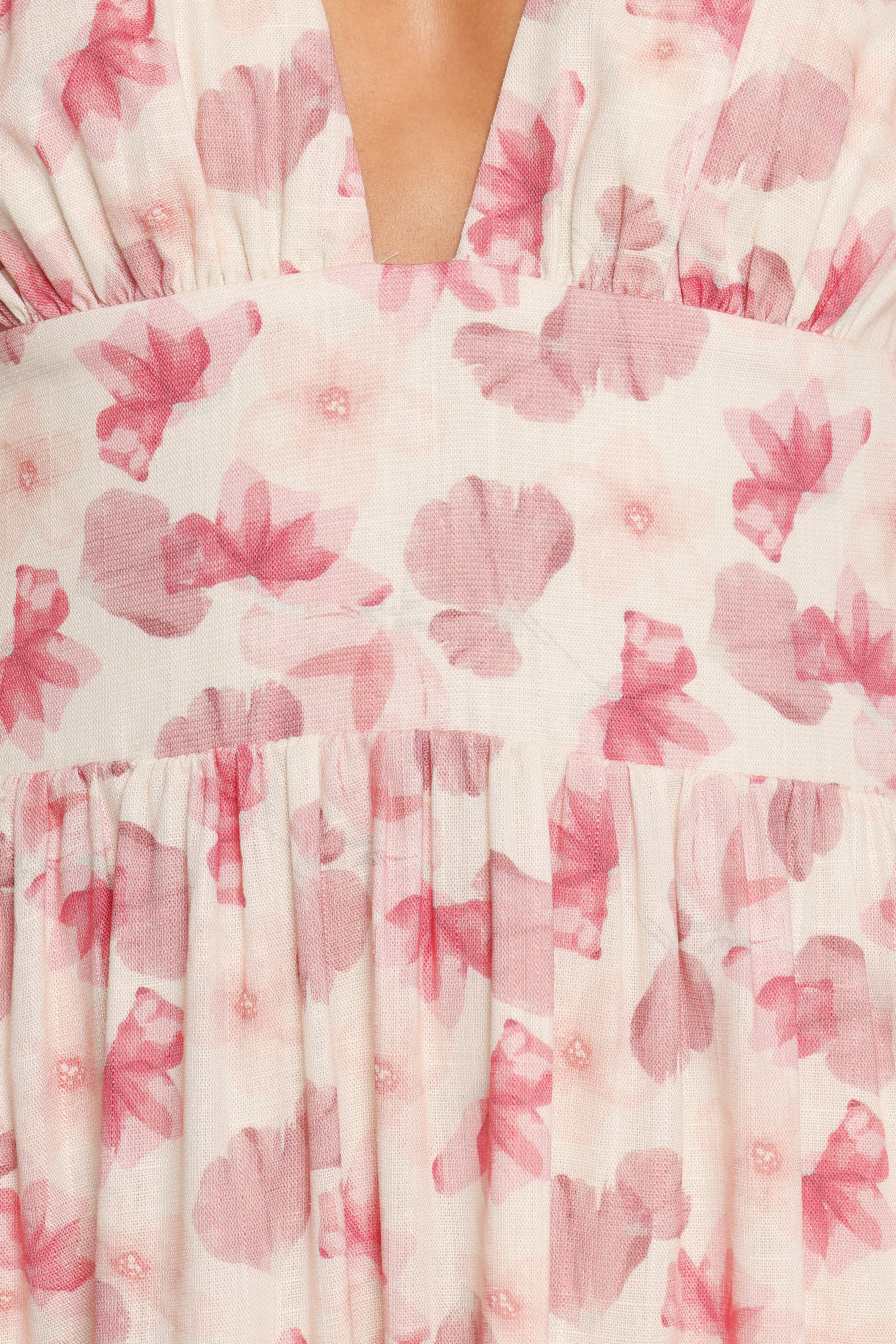 Clementine Mini Dress - Cream Floral