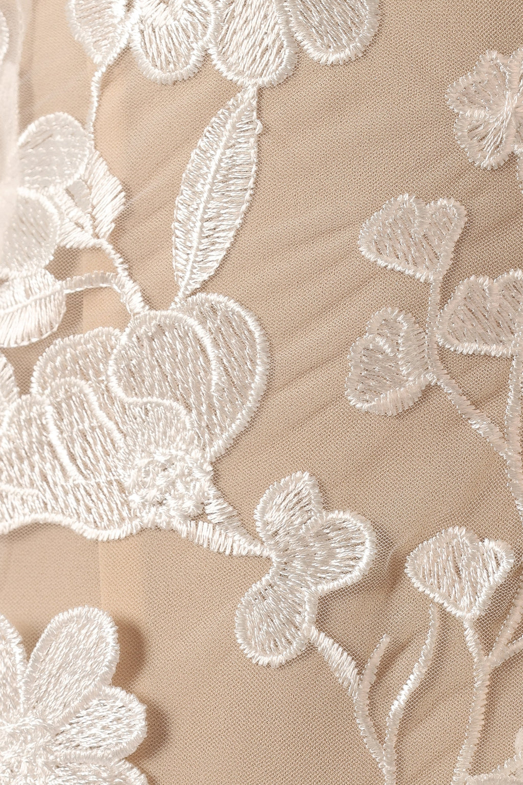 Evelynn Mini Dress - White/Nude