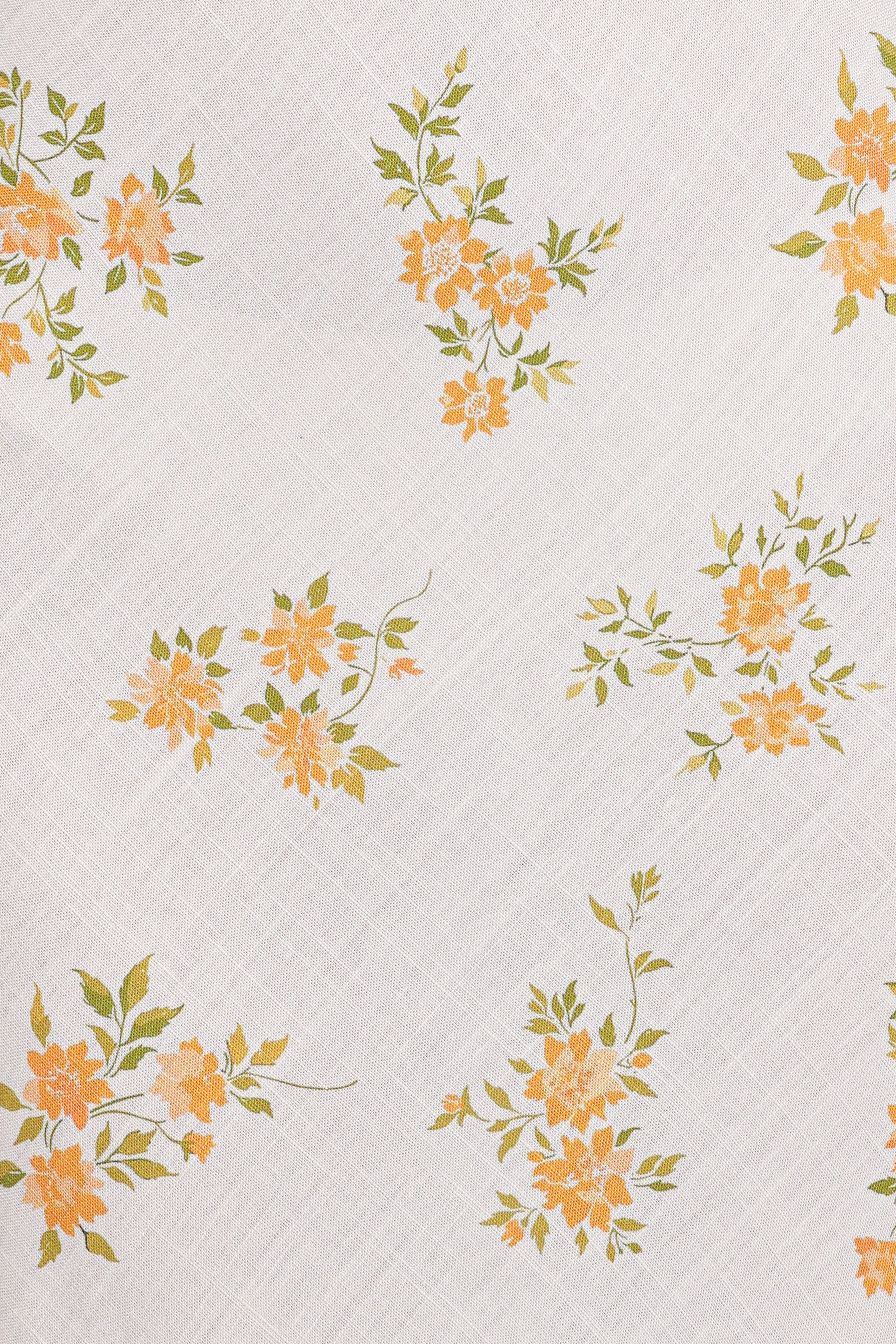Zinnia Midi Dress - Yellow Floral