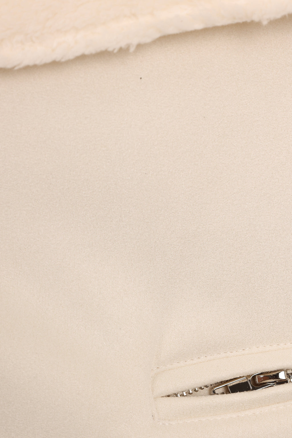 Lopez Faux Sherling Jacket - Cream