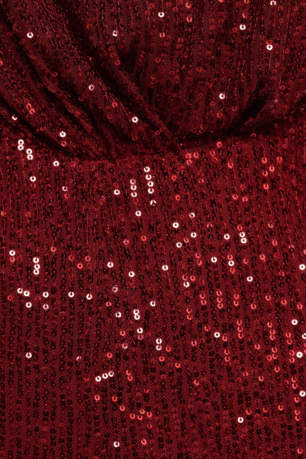 Khianna Sequin One Shoulder Jumpsuit - Red