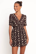 Raschelle Romper - Brown Ditsy