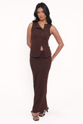 Adeline Two Piece Set - Chocolate