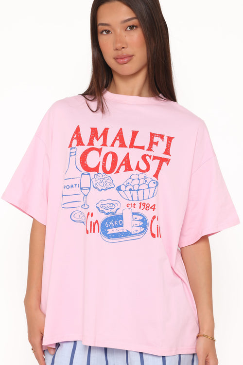 Bridget Short Set - Pink Amalfi Coast