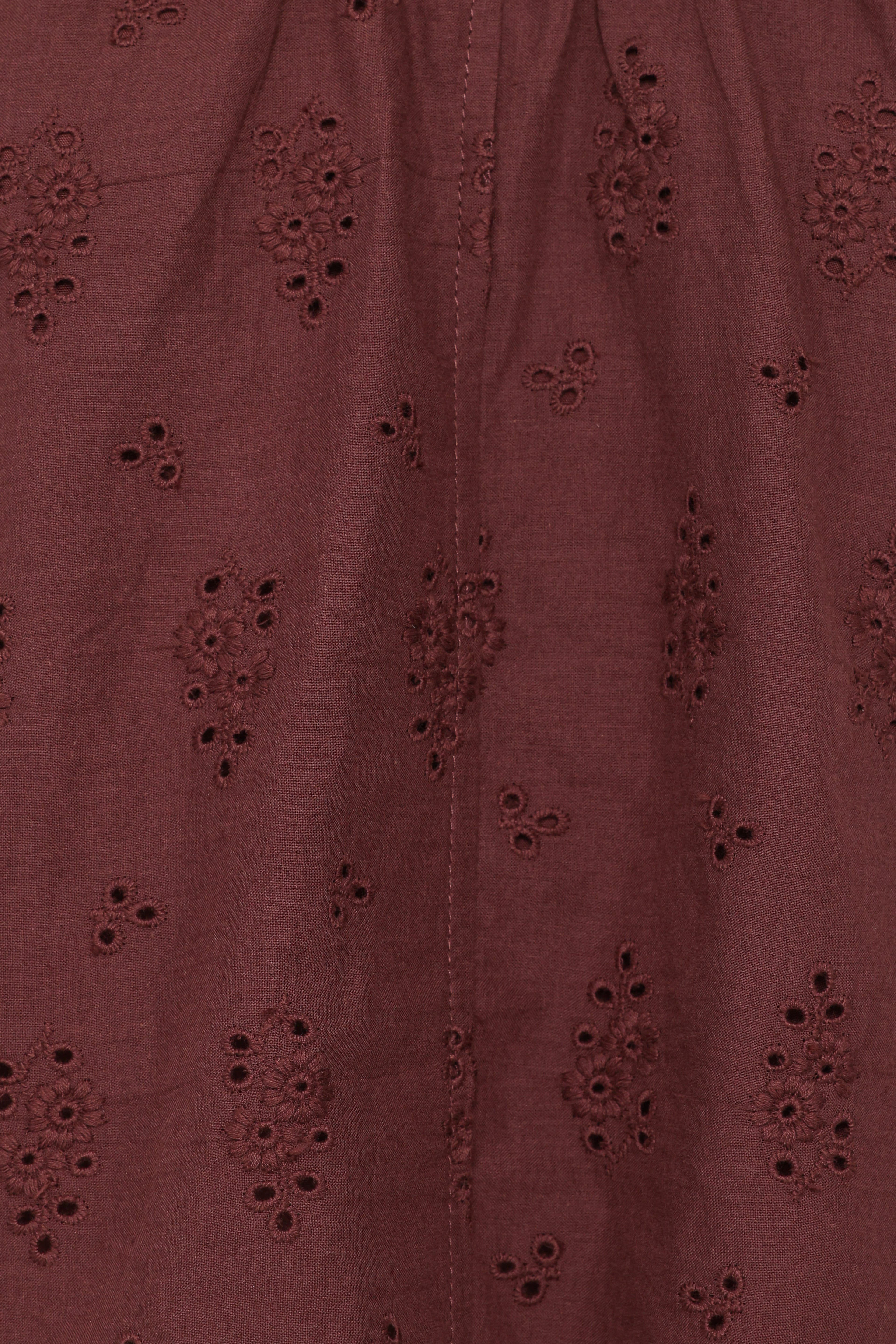 Faela Short Set - Brown Broderie