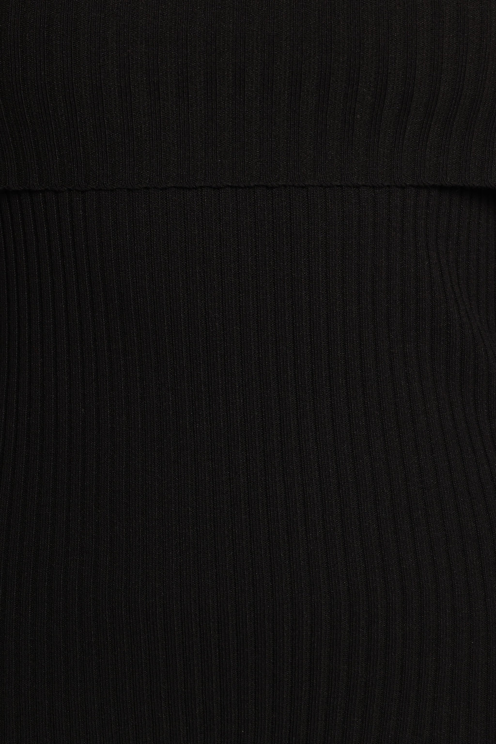 Gindie Ribbed Knit Off The Shoulder Pant Set - Black