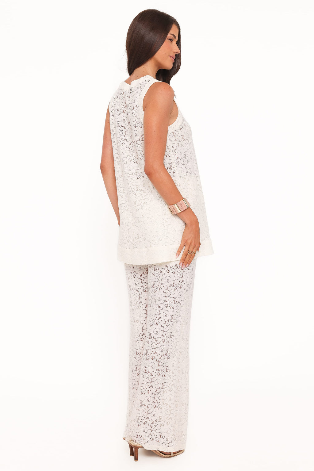 Sammy Embroidered Set - Cream Lace