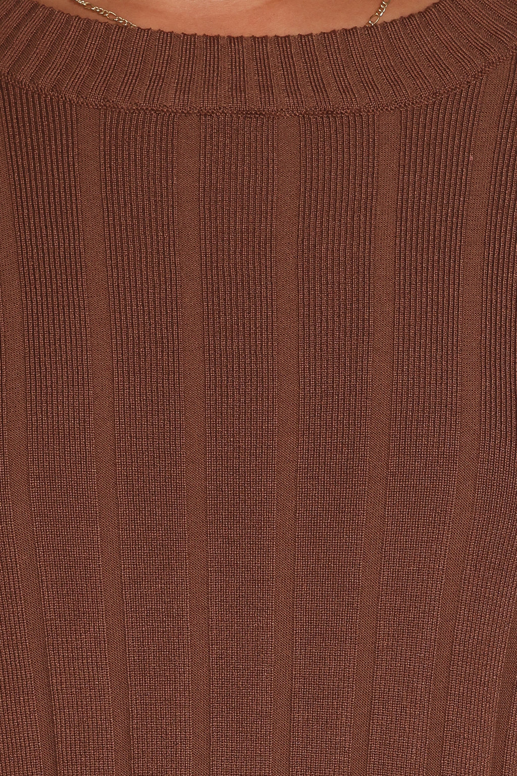Silvie Long Sleeve Knitted Set - Chocolate
