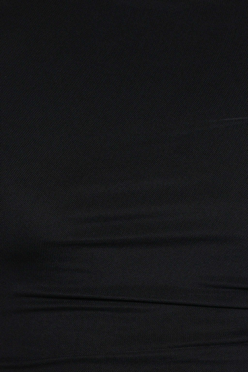 Aine Mesh Sleeve Bodysuit - Black