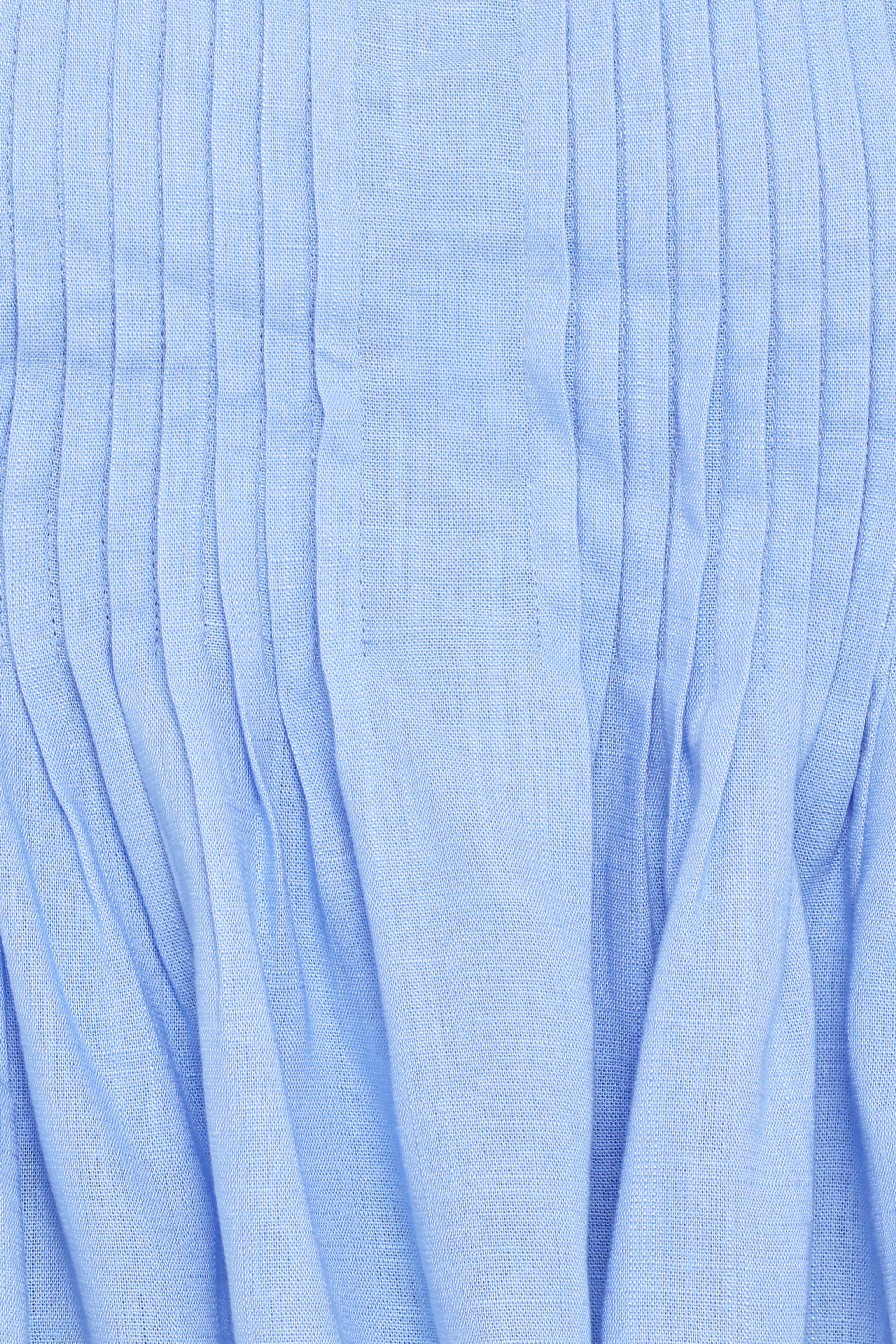 Cagnes Strapless Peplum Top - Blue
