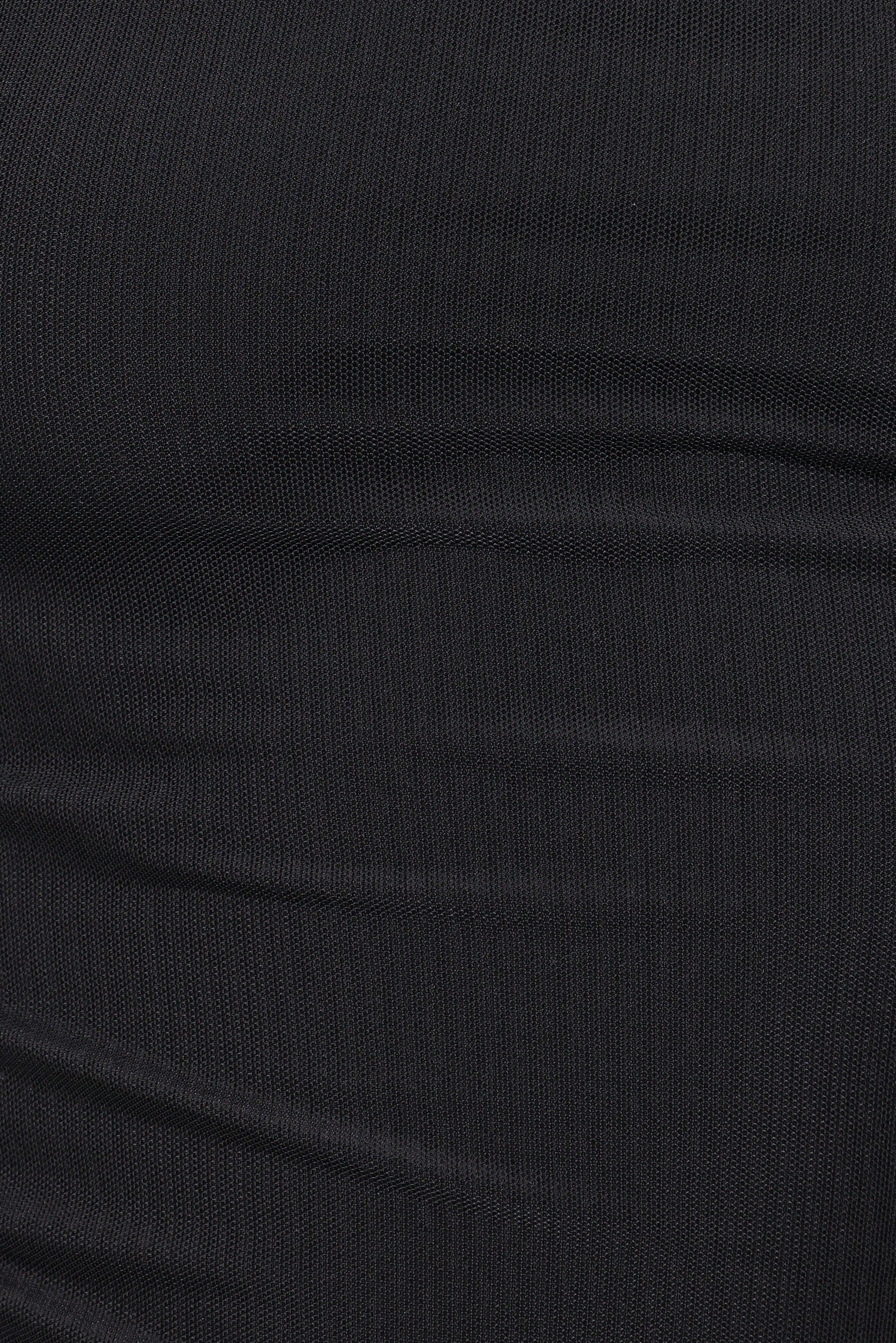 Carlie Mesh One Shoulder Top - Black