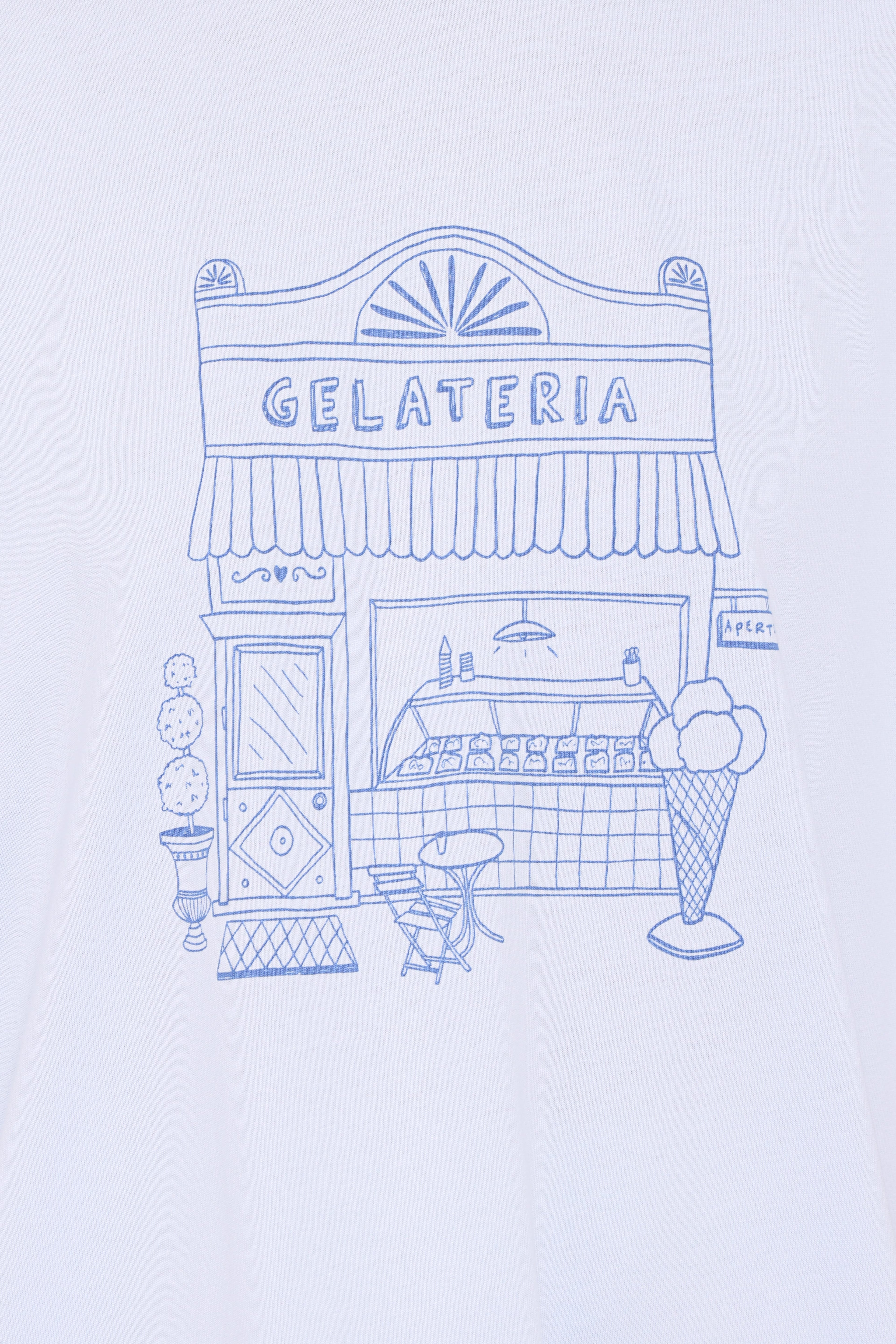 Carmen Graphic Tee - Baby Blue