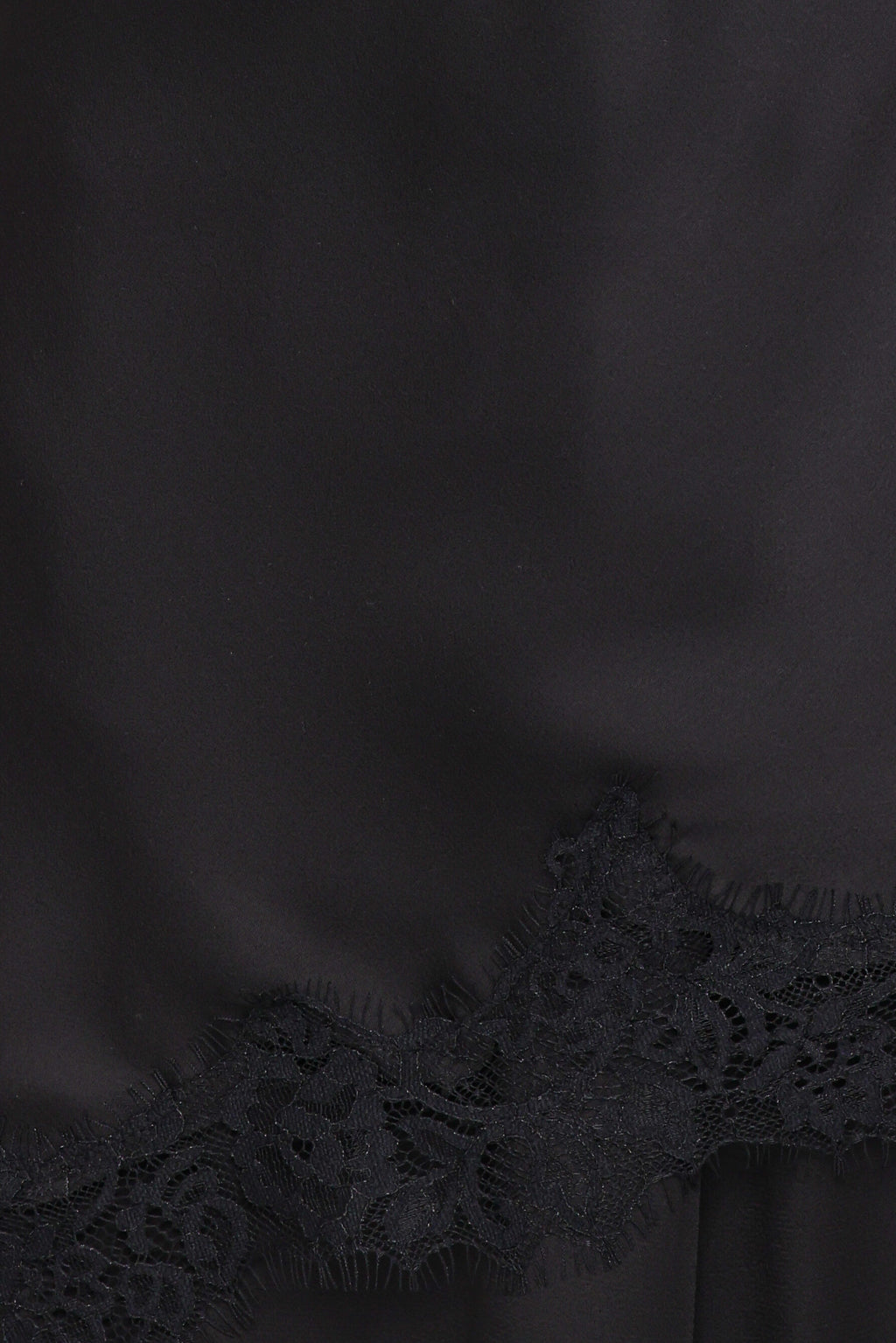 Clara Asymmetrical Lace Top - Black