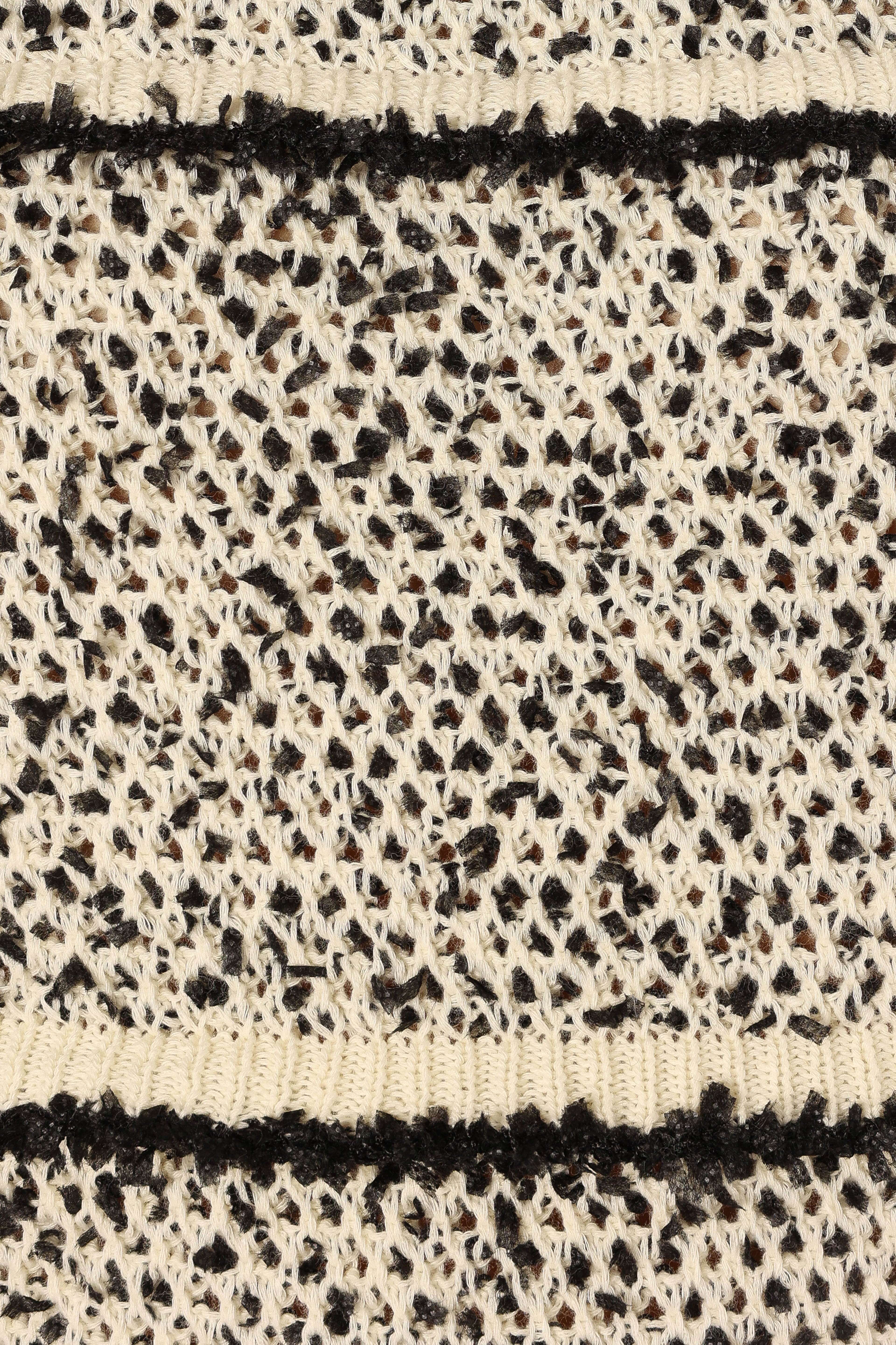 Lydia Knit Top - Ivory Black
