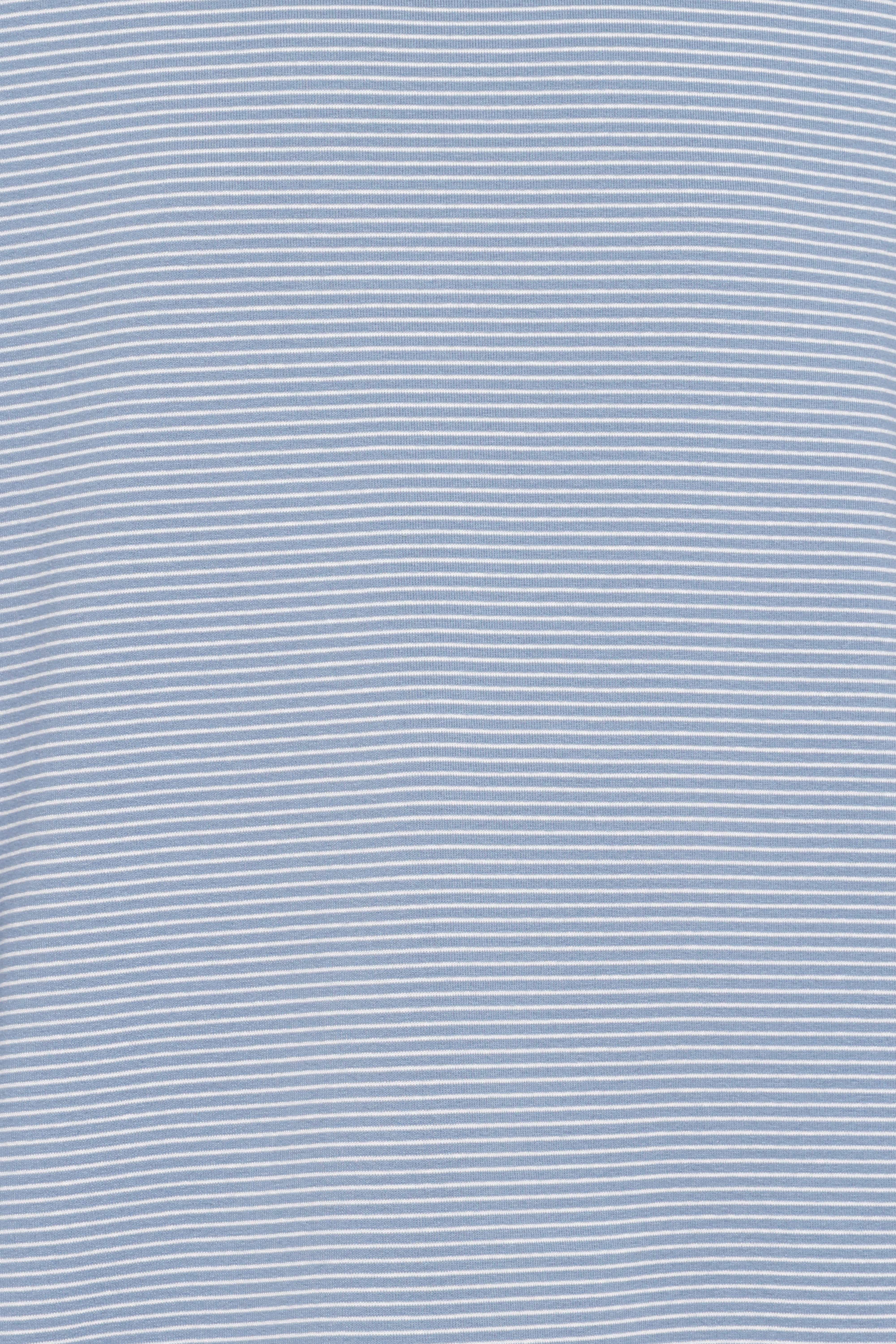 Ruva Long Sleeve Tee - Blue White Stripe