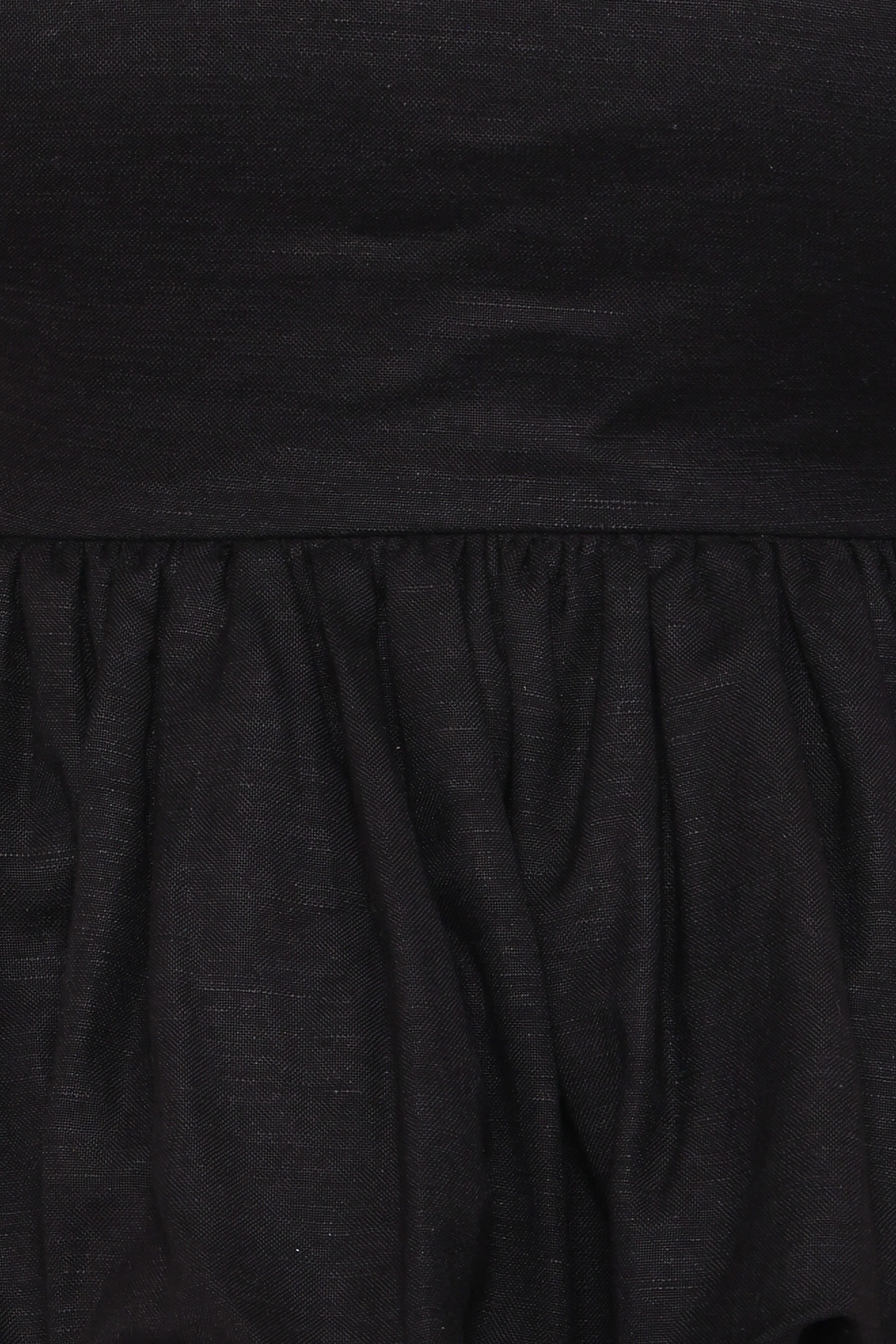 Ursa Peplum Top - Black