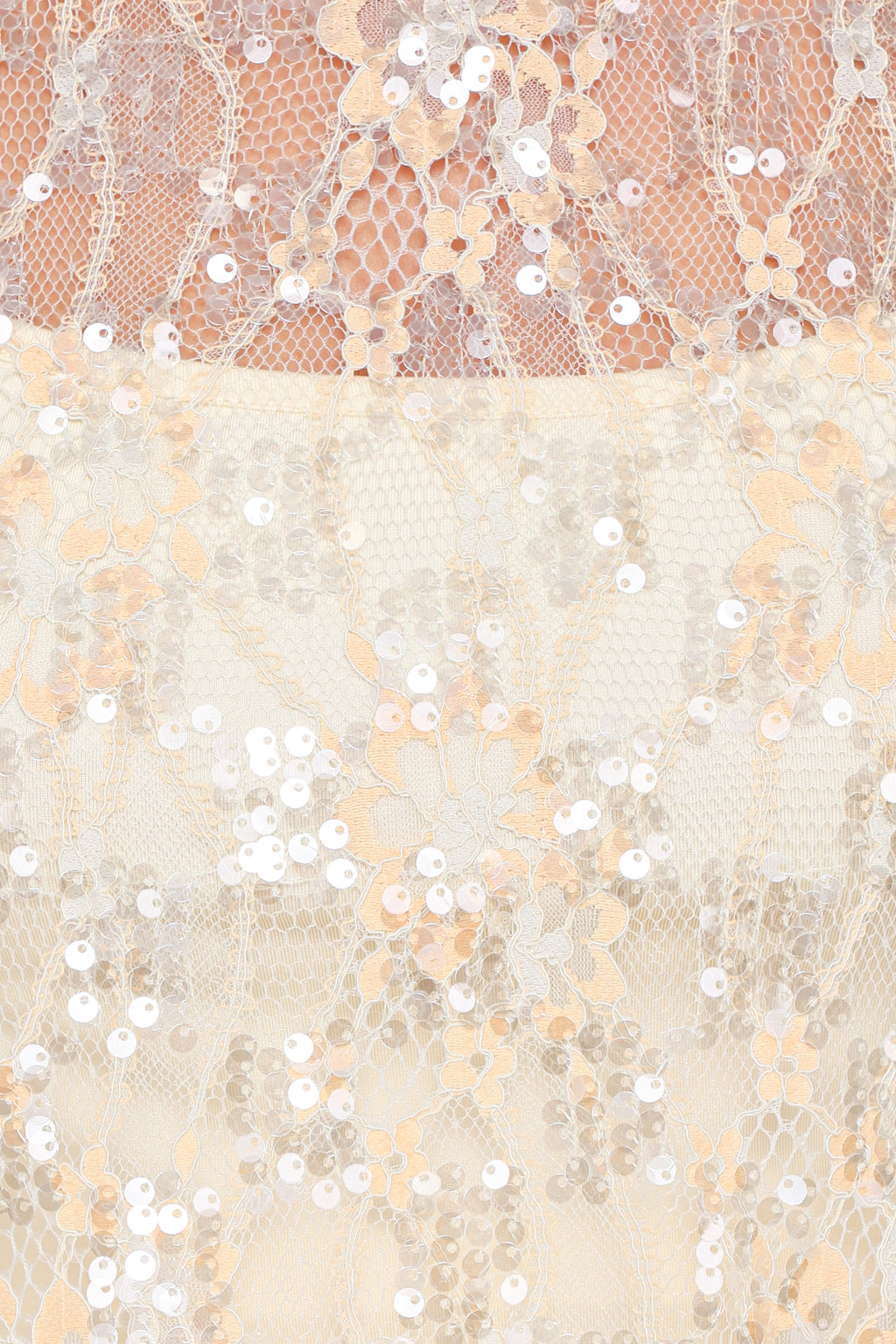 Yonder Sheer Lace Tee Top - Pale Yellow